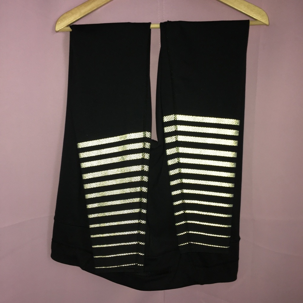 Athleta Silver Shine Stripe Sonar Leggings XL Tall